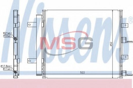 Радиатор кондиционера NISSENS 940117