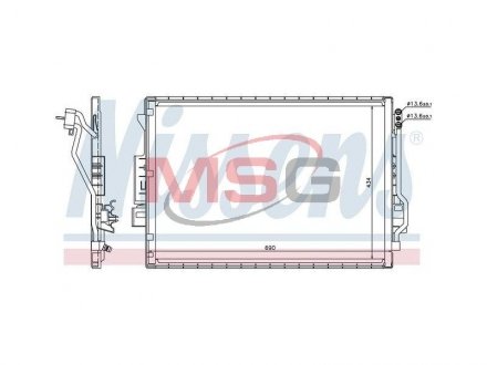 Конденсор кондиціонера MERCEDES S-CLASS W 221 (05-) NISSENS 940137 (фото 1)