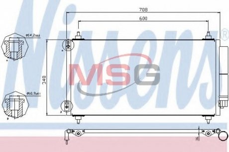 Радиатор кондиционера NISSENS 940146