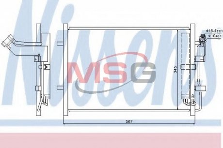 Радіатор кондиціонера NISSENS 940148