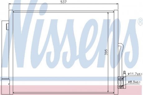 Радіатор кондиціонера NISSENS 940156