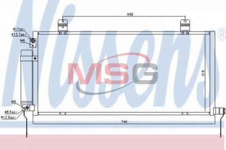 Радиатор кондиционера NISSENS 940164