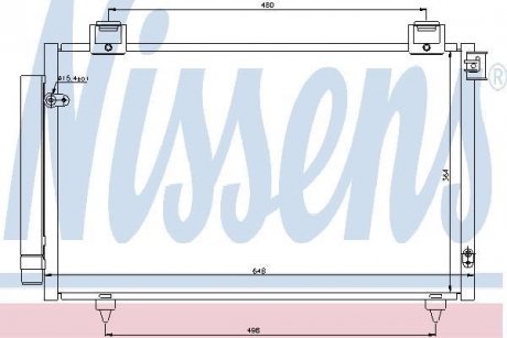 Радиатор кондиционера NISSENS 940199