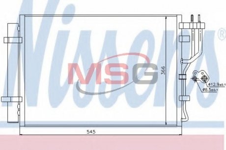 Радиатор кондиционера NISSENS 940251