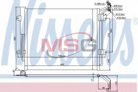 Радиатор кондиционера First Fit NISSENS 940256