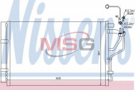 Радіатор кондиціонера NISSENS 940268