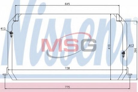 Радиатор кондиционера NISSENS 94026