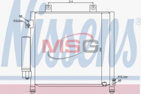 Радiатор кондицiонера NISSENS 940302