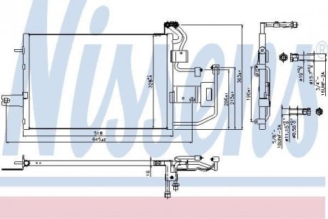 Радiатор кондицiонера NISSENS 940317