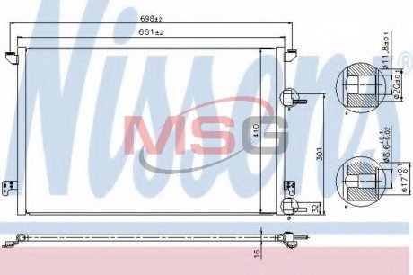 Радиатор кондиционера NISSENS 940320