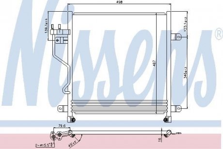 Радиатор кондиционера NISSENS 940323