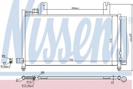 Радіатор кондиціонера NISSENS 940328