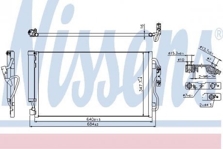 Радиатор кондиционера NISSENS 940357