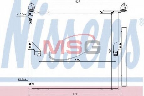 Радиатор кондиционера (с осушителем) NISSENS 940367