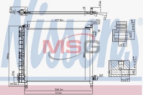 Конденсатор, кондиционер NISSENS 940372