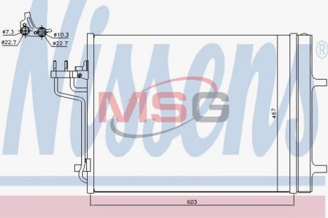 Конденсатор, кондиционер NISSENS 940398