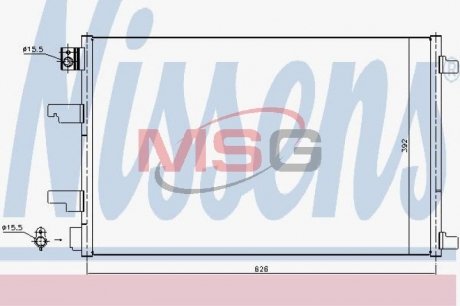 Конденсатор, кондиционер NISSENS 940402