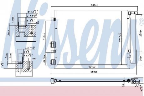 Радиатор кондиционера NISSENS 940404 (фото 1)