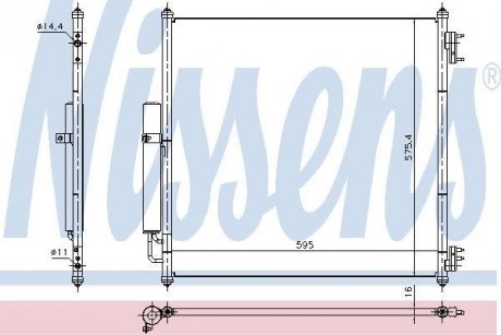 Конденсатор, кондиционер NISSENS 940408