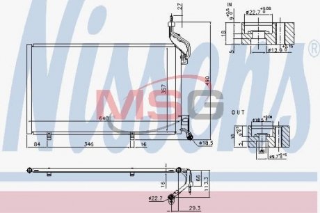 Конденсатор, кондиционер NISSENS 940410