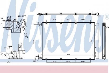 Конденсатор, кондиционер NISSENS 940432