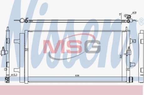 Конденсатор, кондиционер NISSENS 940454