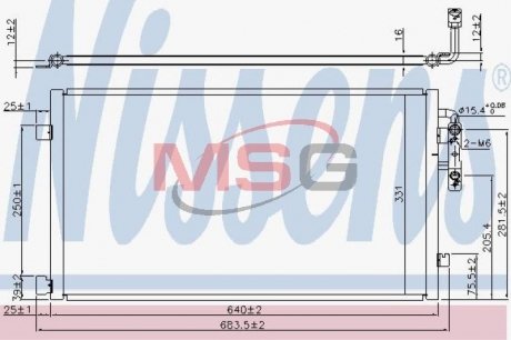 Конденсатор, кондиционер NISSENS 940457