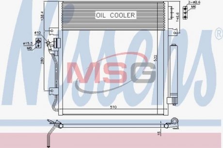 Конденсатор, кондиционер NISSENS 940461