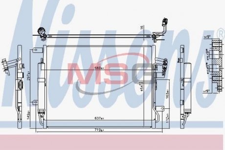 Радиатор кондиционера NISSENS 940481