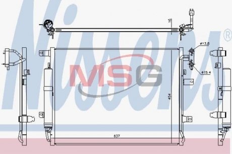 Конденсатор, кондиционер NISSENS 940482