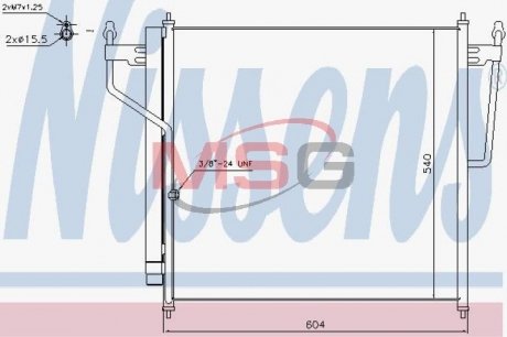 Конденсатор, кондиционер NISSENS 940503