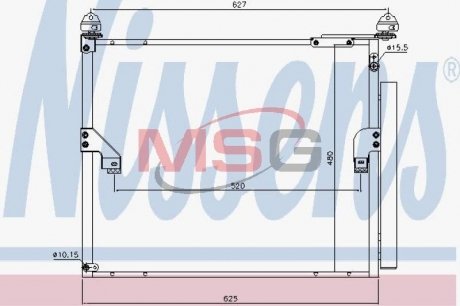 Радіатор кондиціонера NISSENS 940508