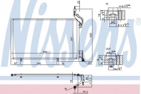 Радиатор кондиционера NISSENS 940515