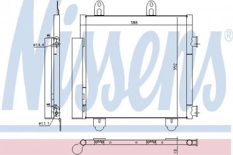 Конденсатор, кондиционер NISSENS 940522