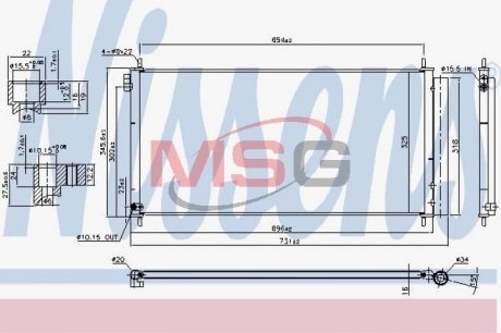 Конденсатор, кондиционер NISSENS 940534