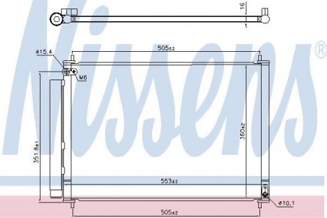 Радиатор кондиционера NISSENS 940537