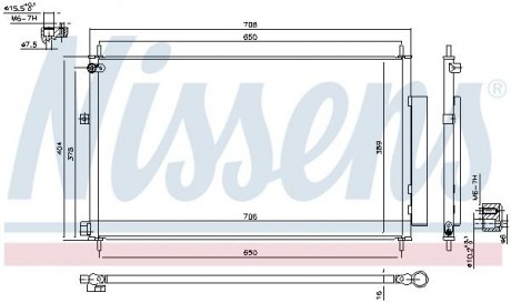 Радиатор кондиционера NISSENS 940538