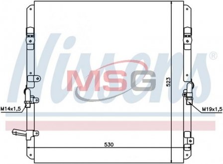 Радіатор кондиціонера NISSENS 94053