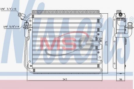 Конденсатор, кондиционер NISSENS 940551