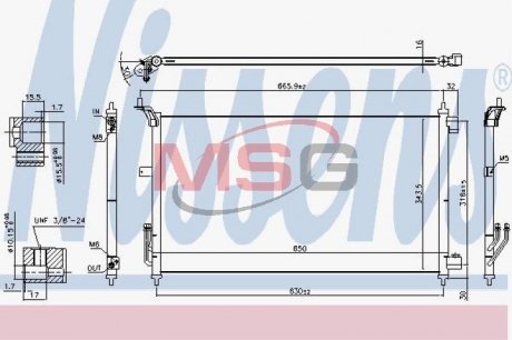 Конденсатор, кондиционер NISSENS 940557