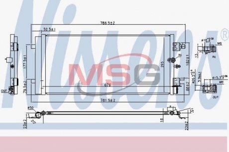 Радiатор кондицiонера NISSENS 940589