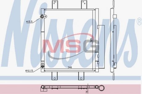 Радиатор кондиционера NISSENS 940612