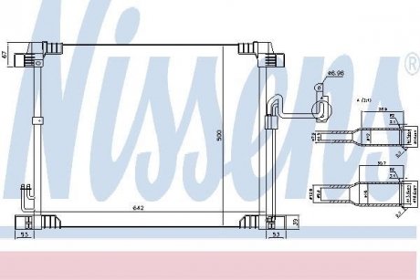 Радиатор кондиционера NISSENS 940616