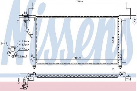 Конденсатор, кондиционер NISSENS 940632