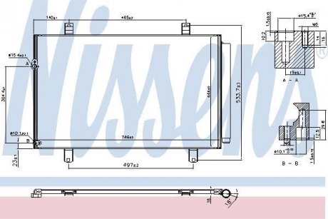 Конденсатор, кондиционер NISSENS 940649