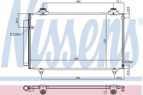 Конденсер кондиціонера NISSENS 940708