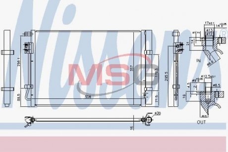 Радиатор кондиционера NISSENS 940730