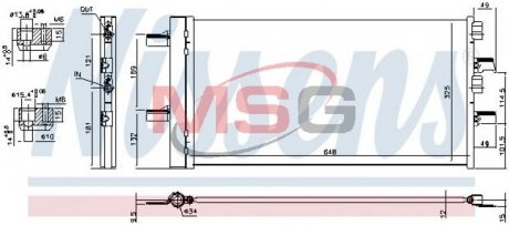 Радиатор кондиционера NISSENS 940741