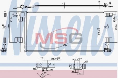 Радиатор кондиционера NISSENS 940752