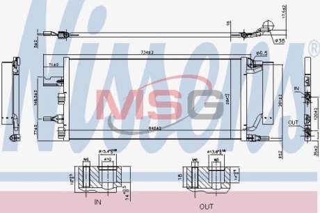 Конденсатор кондиционера BMW X1 F48 (15-) (выр-во) NISSENS 940759 (фото 1)